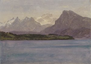 Cordilheira da Costa do Alasca de Albert Bierstadt