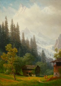 Cena alpina de Albert Bierstadt
