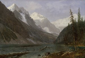 Montanhas Rochosas Canadianas (Lake Louise) de Albert Bierstadt