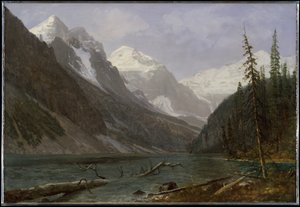 Montanhas Rochosas canadianas (Lago Louise) de Albert Bierstadt