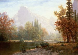 Meia cúpula, Yosemite de Albert Bierstadt