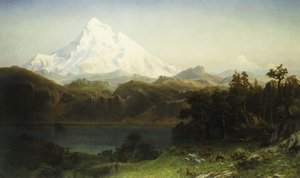 Mount Hood, em Oregon, de Albert Bierstadt
