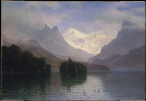Cena de montanha de Albert Bierstadt