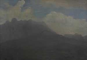 Montanhas e sopés de montanhas de Albert Bierstadt