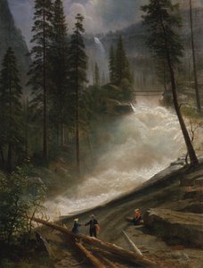 Nevada Falls, Yosemite, 1872 ou 1873. de Albert Bierstadt