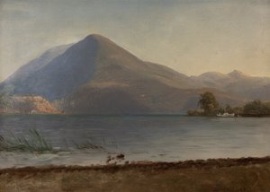 No rio Hudson de Albert Bierstadt