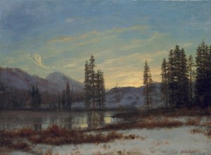 Neve nas Montanhas Rochosas de Albert Bierstadt