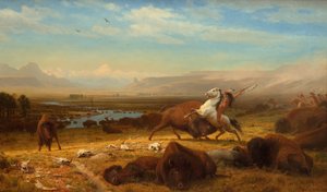 O Último do Búfalo, 1888. de Albert Bierstadt