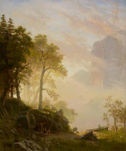 O rio Merced em Yosemite de Albert Bierstadt