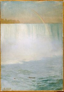 Cachoeira e arco-íris, Niagara de Albert Bierstadt