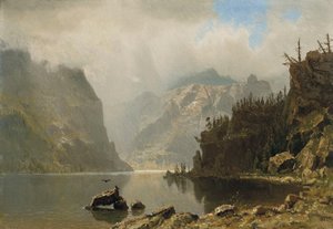 Paisagem ocidental de Albert Bierstadt