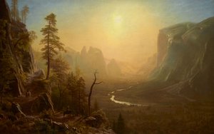 Vale de Yosemite, Trilho de Glacier Point de Albert Bierstadt