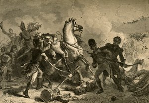 Batalha de Nova Orleans - Morte do General Pakenham, 1878.