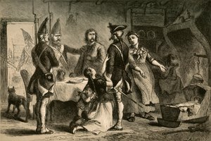 Recrutamento de soldados alemães para serviço na América, 1877. de Albert Bobbett