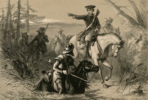 Major Washington em sua missão ao comandante francês, 1877. de Albert Bobbett