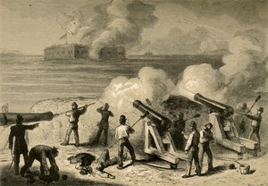 O ataque de Fort Sumter, 1878.