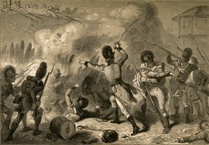 Os britânicos repeliram em Fort Stephenson, 1878. de Albert Bobbett