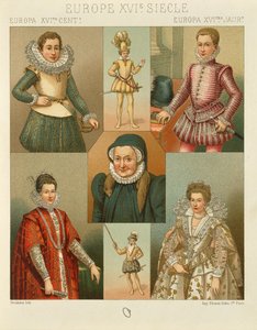 "Le Costume Historique" (A História Completa do Traje) por Auguste Racinet, Volume IV de Albert Charles August Racinet