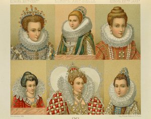 "Le Costume Historique" (A História Completa do Traje) por Auguste Racinet, Volume IV de Albert Charles August Racinet