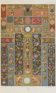 Renascença, placa 57 de "Ornamento Policromático": Cem Placas em Ouro, Prata e Cores