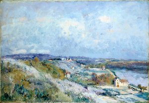 Os campos de Herblay na primavera de Albert Charles Lebourg