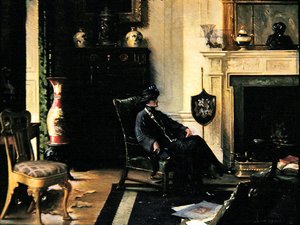 Senhora num interior de Albert Chevallier Tayler