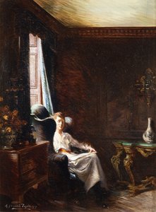 Lendo pela janela, 1919