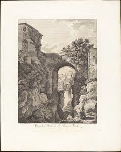 Cachoeira e Ponte di San Rocco em Tivoli