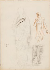 Aino Ackté as Alcestis, sketch
