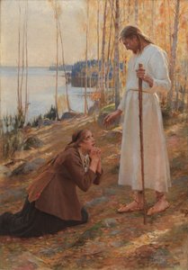 Cristo e Maria Madalena, uma lenda finlandesa de Albert Edelfelt