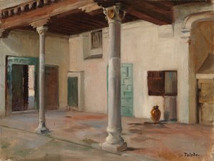 Pátio em Toledo de Albert Edelfelt