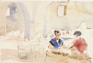 Interior da Espanha (Fábrica de Tabaco em Sevilha) de Albert Edelfelt