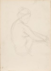 Sentar-se nu de Albert Edelfelt