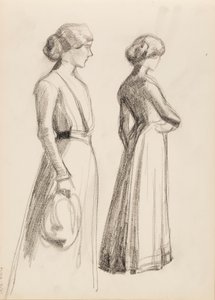 Duas personagens femininas de Albert Edelfelt