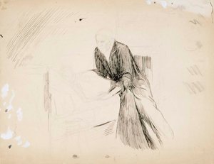 Senhora Reclinada sobre Almofadas de Albert Edelfelt