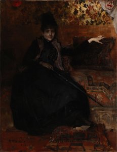 Lady in Black, Thérèse Negra de Albert Edelfelt