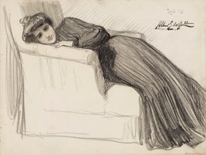 Mulher em repouso de Albert Edelfelt