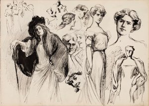 Figuras femininas de Albert Edelfelt