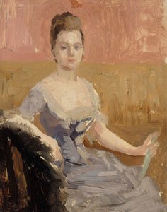 Estudo de retrato da condessa Augusta Lewenhaupt de Albert Edelfelt