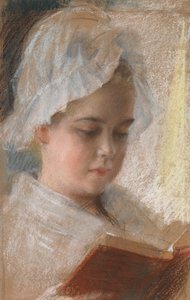 Retrato de Berta Edelfelt, esboço de Albert Edelfelt