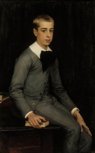 Retrato do Tenente Alexandre Weissgerber de Stragéwicz em infância de Albert Edelfelt
