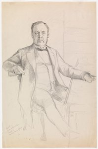 Retrato de Louis Pasteur, esboço de Albert Edelfelt