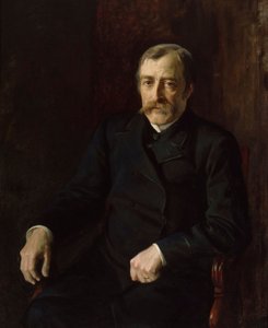 Retrato do Professor Carl Gustaf Estlander de Albert Edelfelt
