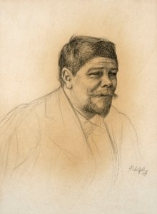 Retrato do escultor Robert Stigell de Albert Edelfelt