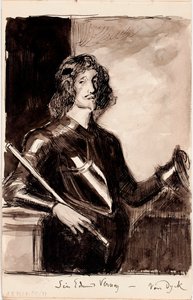 Sir Edmund Verney, cópia inspirada em Anthony van Dyck de Albert Edelfelt