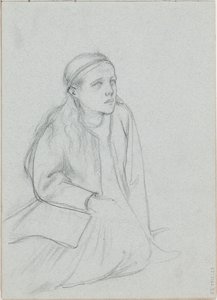 Esboço para «Cristo e Maria Madalena», uma lenda finlandesa de Albert Edelfelt