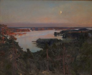 Noite de verão, Haiko Fiord de Albert Gustaf Aristides Edelfelt