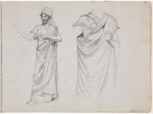 Duas figuras masculinas vestidas com togas de Albert Edelfelt