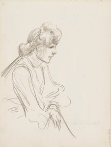 Mulher sentada de Albert Edelfelt
