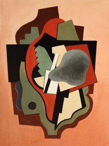 Composição abstrata 1940 (óleo sobre cartão) de Albert Eugene Gallatin